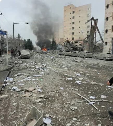 The Mossad indicates as strategic objectives places that, in reality, house a real estate agency, a bar and a bank in the Zarafshan Street area of Tehran.The bombing of defenceless civilians continues,Europe stands firm,limiting itself to statements.