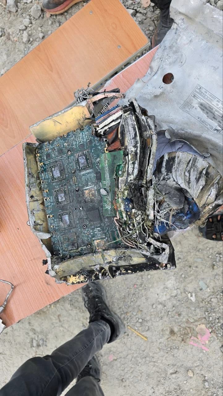 Remains of an American-made missile found at the site of the explosion that hit a school in Minab.