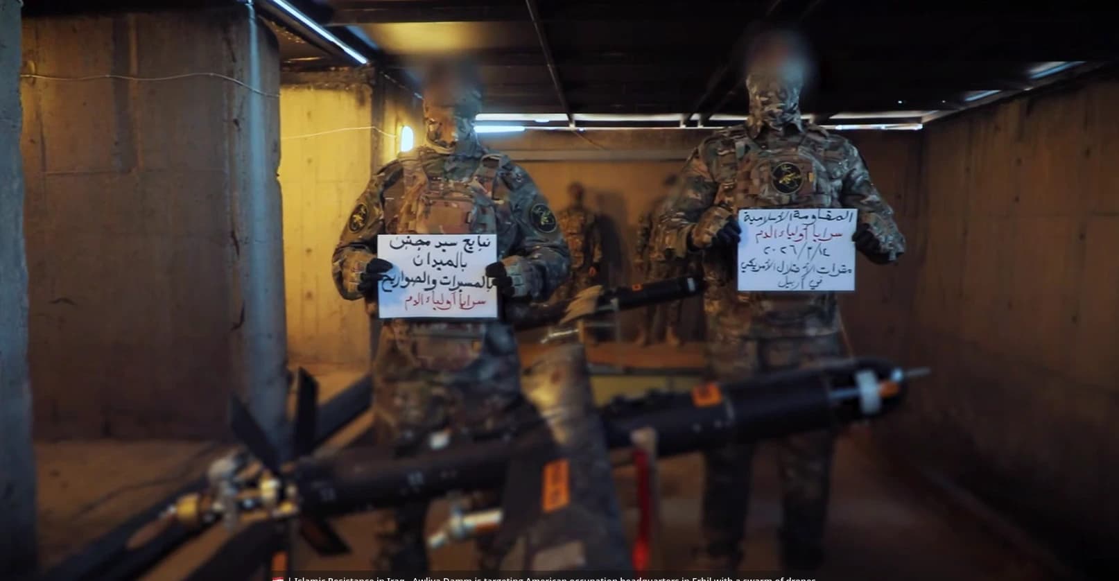 milizie proxy dell’Iran VALUTANO  un’operazione contro  base degli USA  a Erbil iRAQ , con possibile attacco combinato tramite droni e azioni via terra.