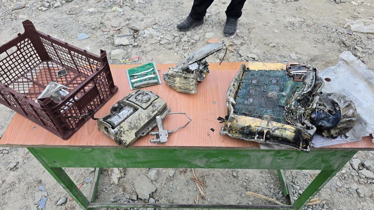 Remains of an American-made missile found at the site of the explosion that hit a school in Minab.