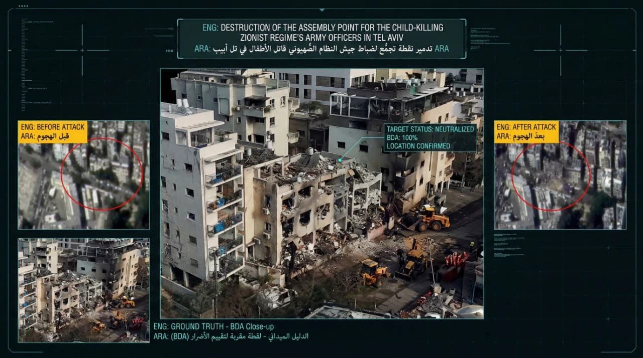 3D images show Iranian military operations against US and Israeli bases and positions in the Gulf and Israel. We can neither confirm nor deny their authenticity.