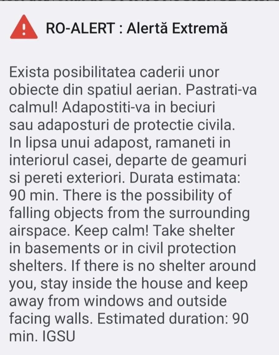 Un drone avrebbe colpito il territorio della Romania, Paese membro della NATO, nei pressi della città orientale di Galați