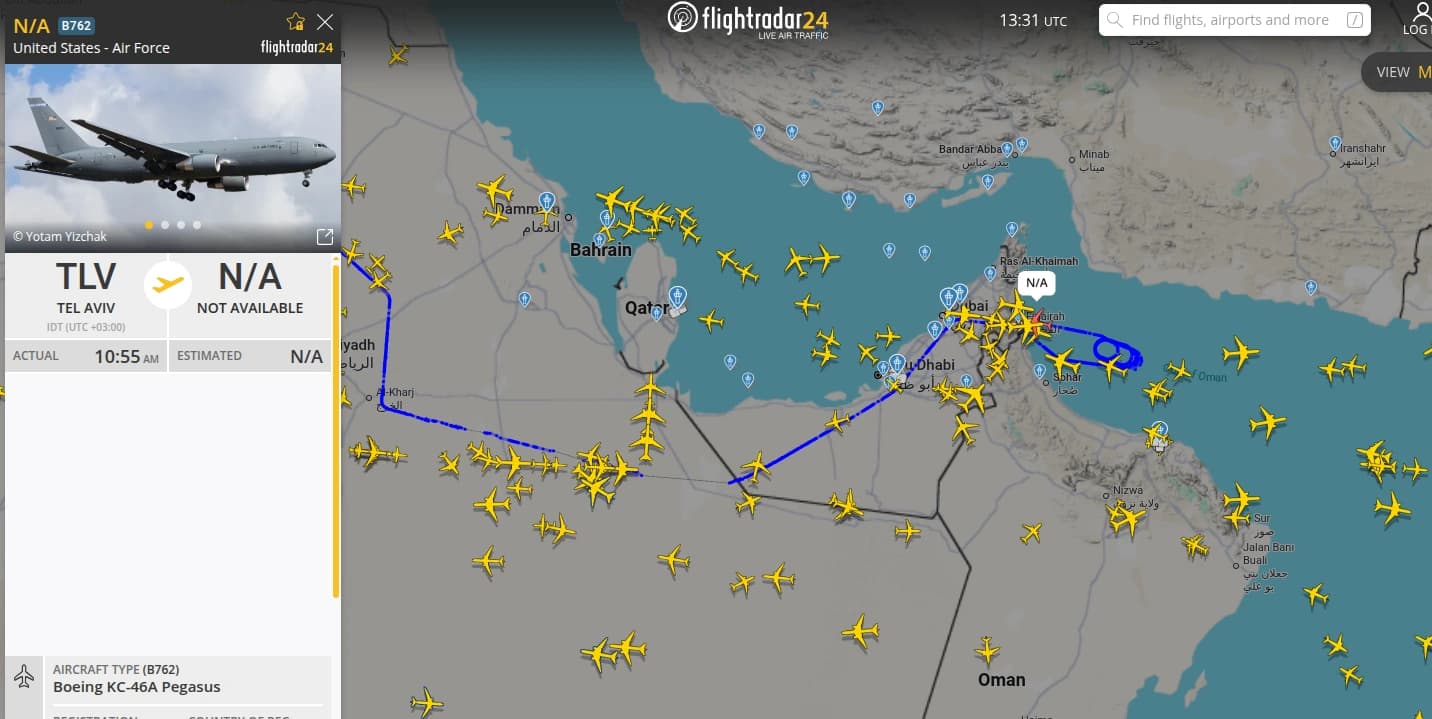 U.S. air refueling aircraft continue to operate and maintain a constant presence in the Persian Gulf area