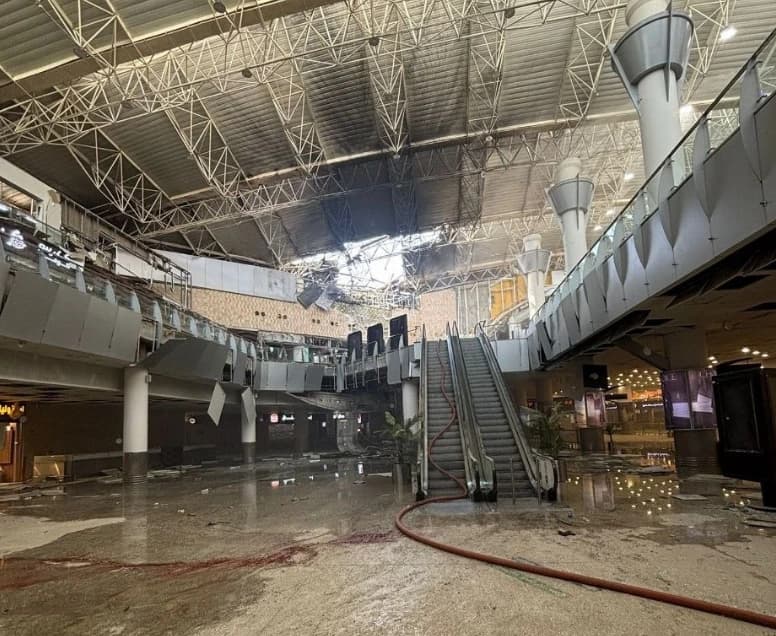 Damage to Kuwait airport after Iranian missile response