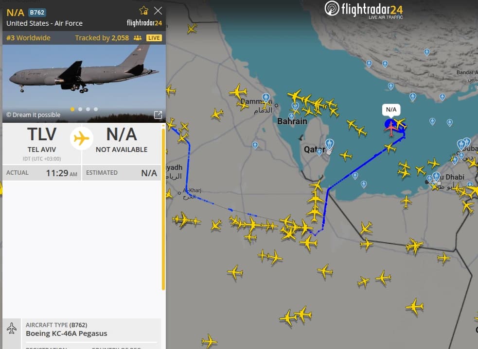 U.S. air refueling aircraft continue to operate and maintain a constant presence in the Persian Gulf area