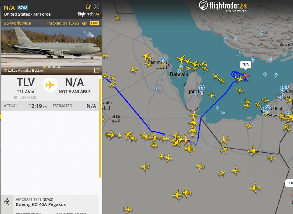 U.S. air refueling aircraft continue to operate and maintain a constant presence in the Persian Gulf area